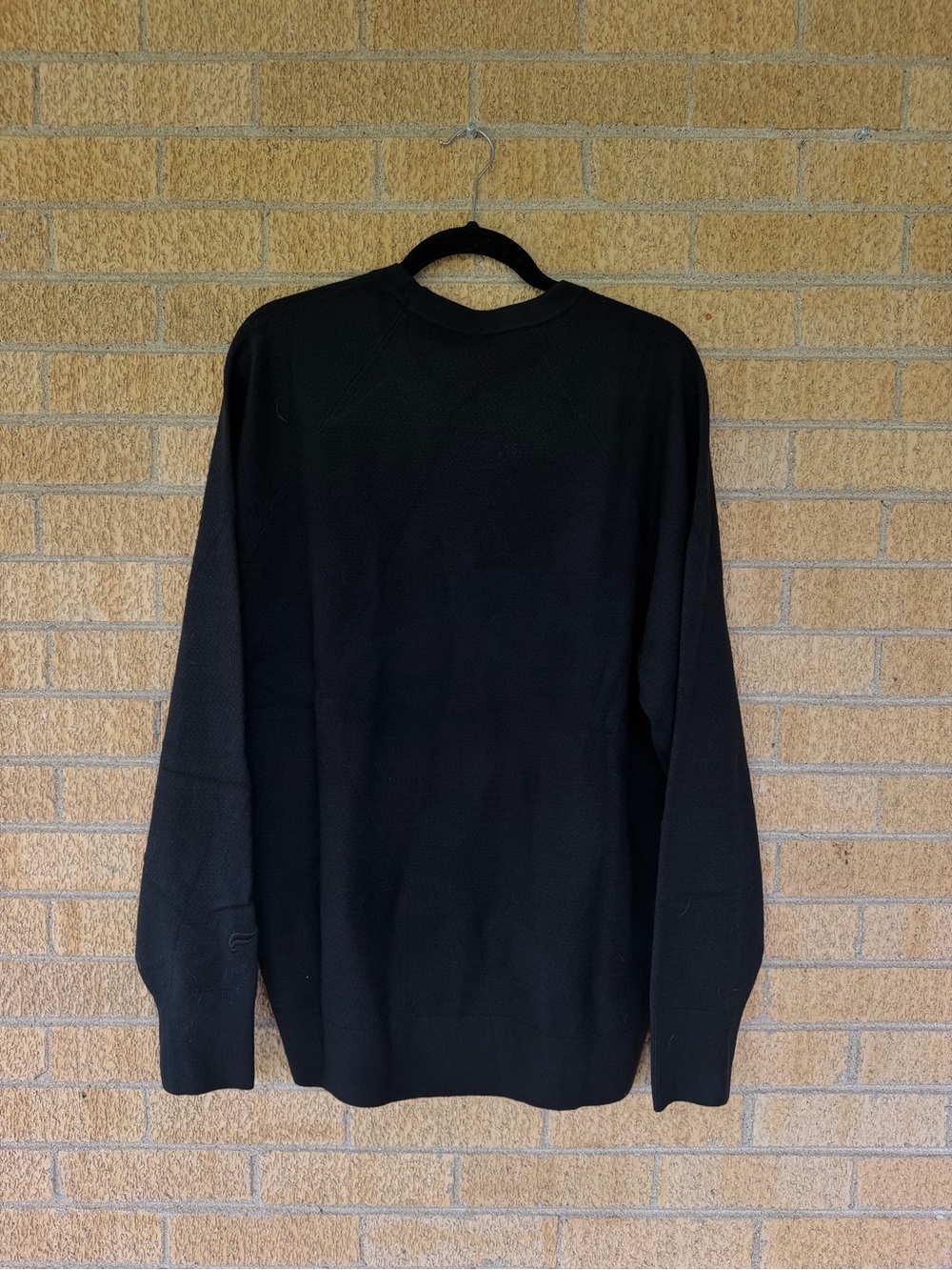 Fabletics Black Textured Soft Crewneck Sweater Women’s XL Black - Picture 7 of 9